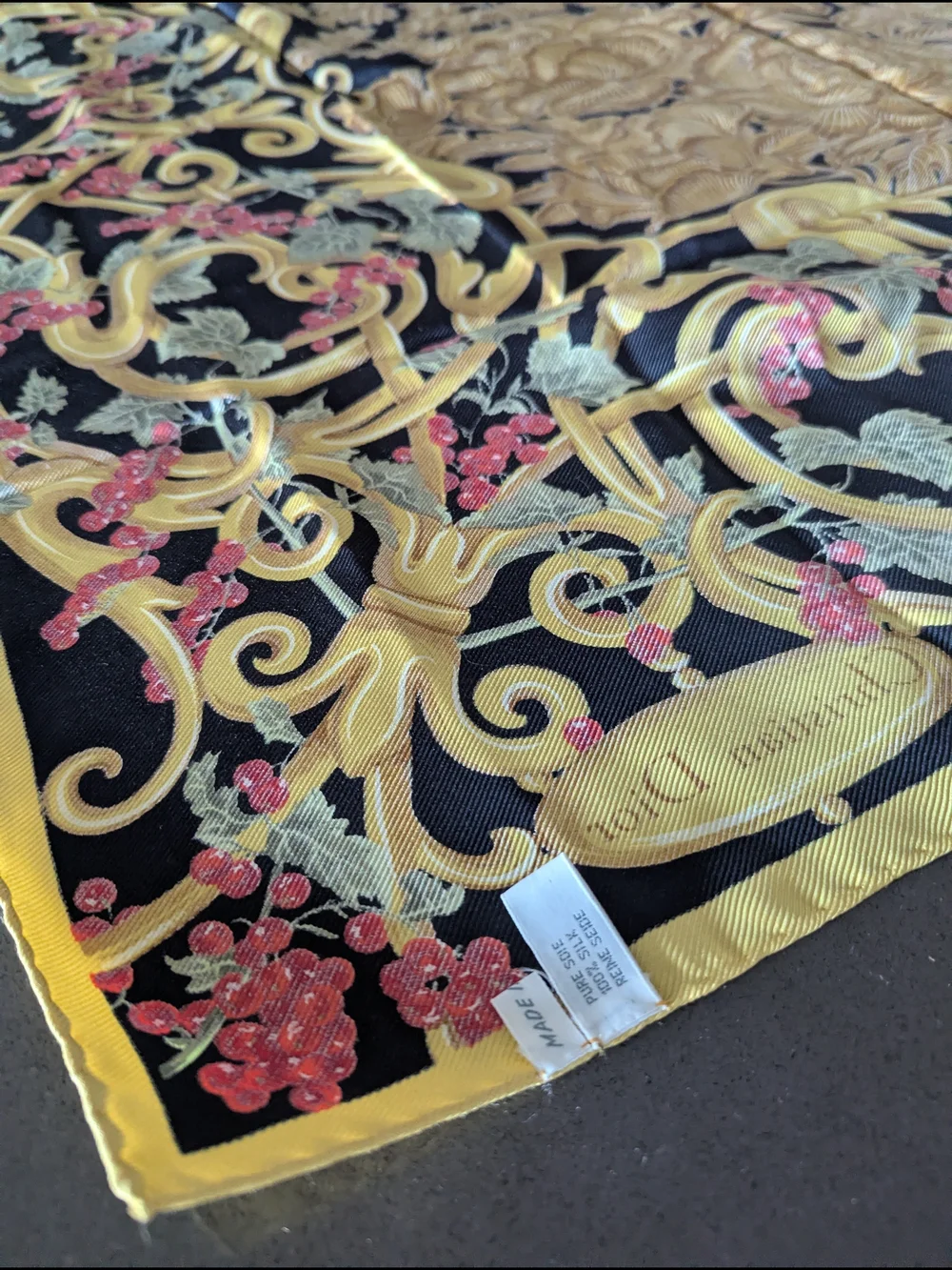 Dior Silk Scarf Vintage